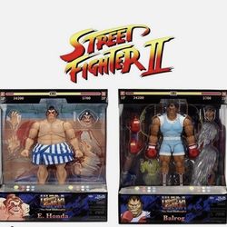 Jada Toys Ultra Street Fighter II E. Honda and Barlog
