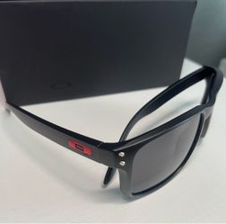 Oakley Holbrook Sunglasses Matte Black Red