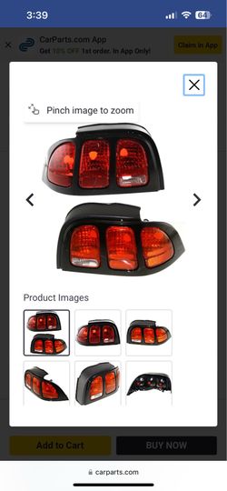 96-98 ford mustang tail lights New