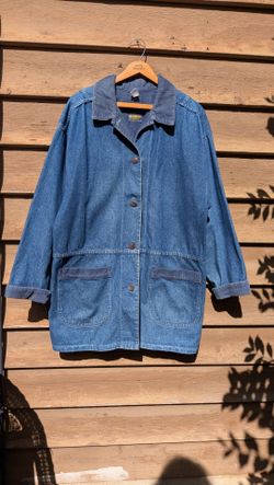 Vintage Oshkosh B' Gosh Denim & Corduroy Trim Chore Barn Jacket