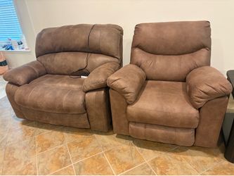 Suede sofa love sit and chair