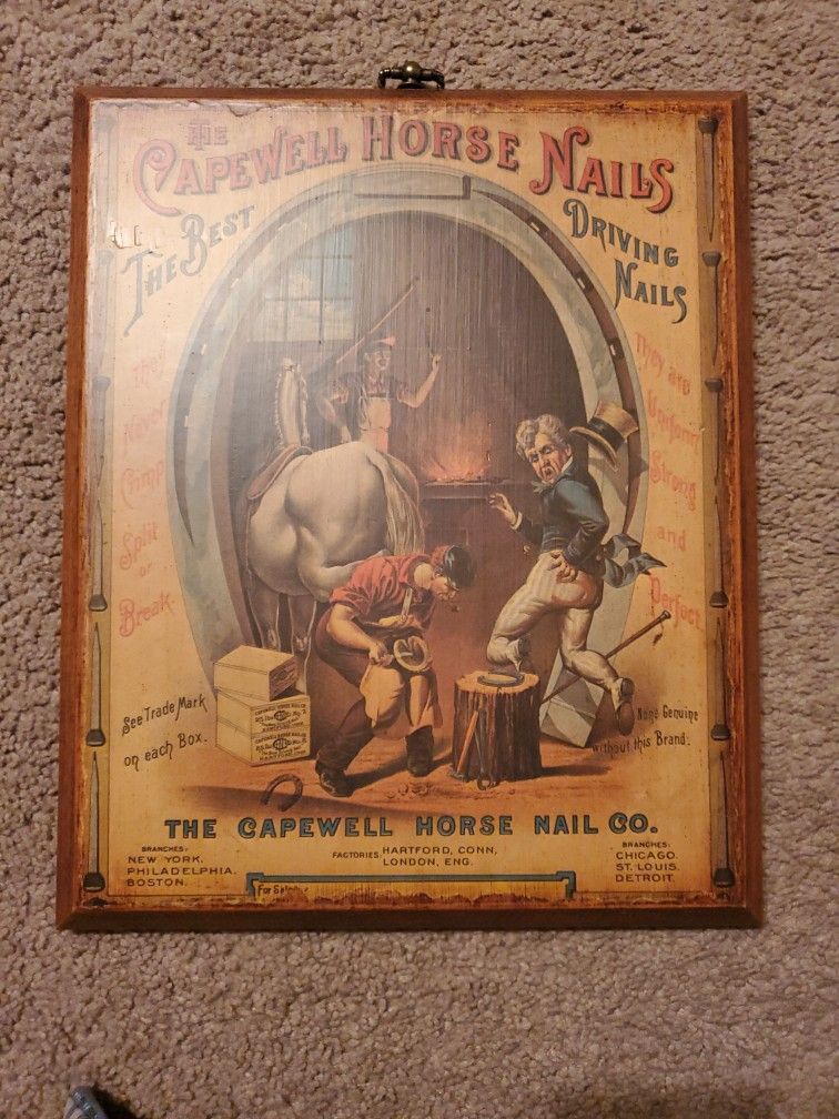 Vintage Capewell Horses Nail Co 1861