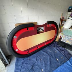 Professional Full Size Poker Table With Folding Legs 
