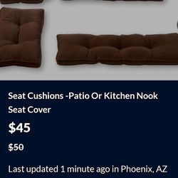 Seat Cushion- great DIY Project- for kitchen Nook or Patio Cushion .. Reg over $96 on Amazon
