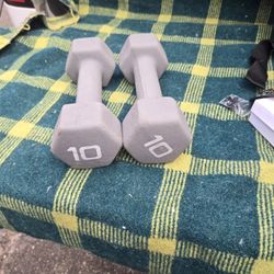10lb Dumbbells Neoprene 1pr