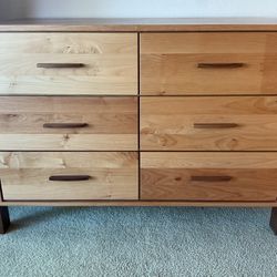  6 Drawer Two Tone Lowboy 