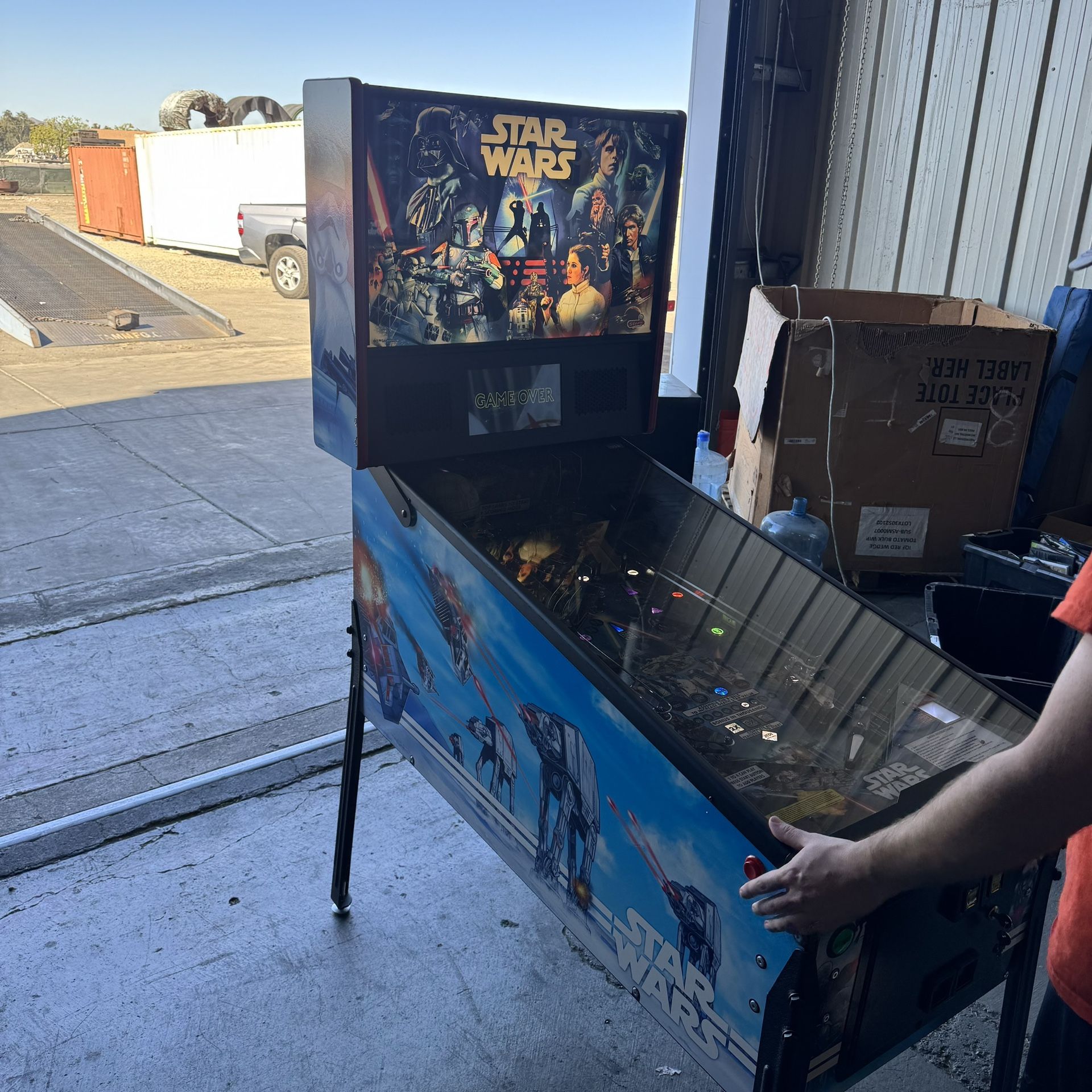 Star Wars pinball Stern Home Edition Plus. Sells For $5k At Costco.