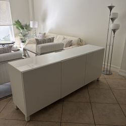 IKEA BESTA TV Stand Glass Top