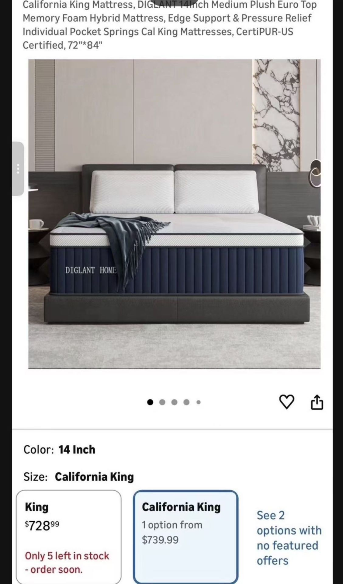 Full Mattress, 14Inch Medium Plush Euro Top Memory Foam Hybrid Mattress, Edge Support & Pressure Relief Individual Pocket Springs Full Size Mattresses