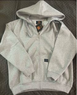 Gray Full-Zip Hoodie with Tags