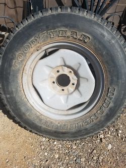 Tractor front tire and rim