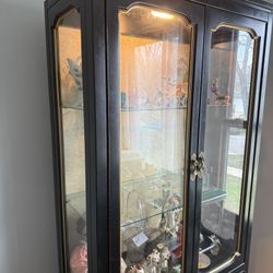 Black Curio Cabinet 
