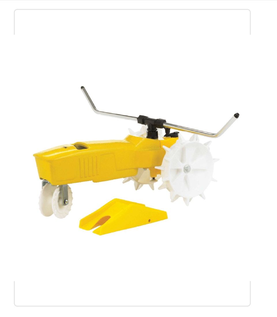 Nelson Rain Train Cast Iron Wheeled Base Traveling Sprinkler 13500 sq ft