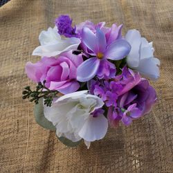 New Wedding Bouquet Set Lavender 13 Pc