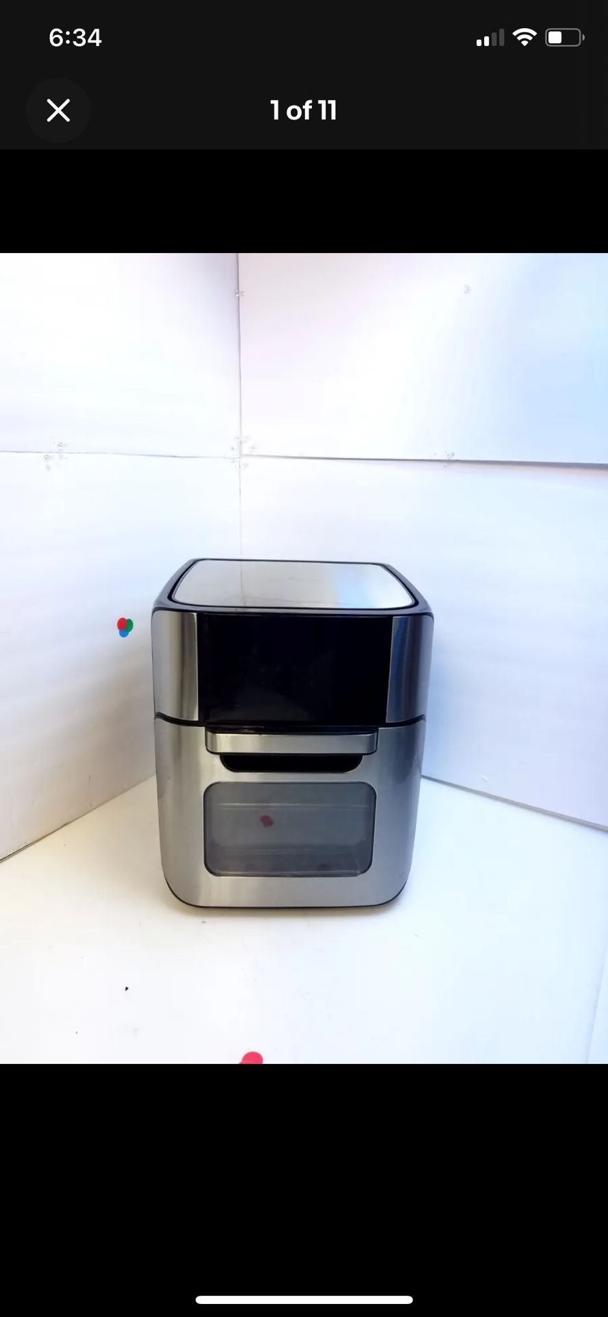 Power XL Large Air Fryer 12qt 6-in-1 Air Fryer Pro Plus gla-1003