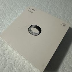 Oura Ring Gen 4 Black, Size 10, Smart Fitness Ring - NEW