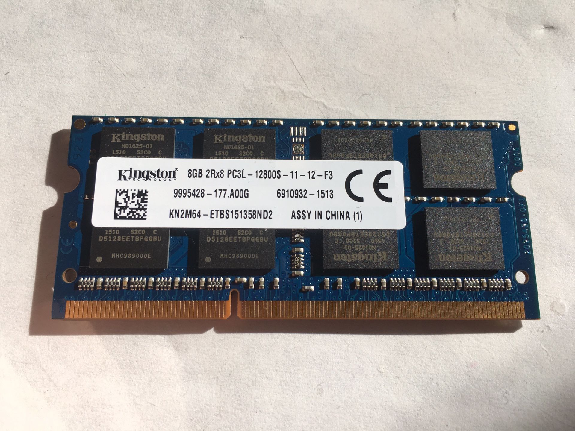 Kingston 8GB SO-DIMM 1600MHz DDR3