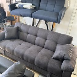 Convertible Sofa Bed With Under Storage In Onyx Color Very Comfortable 