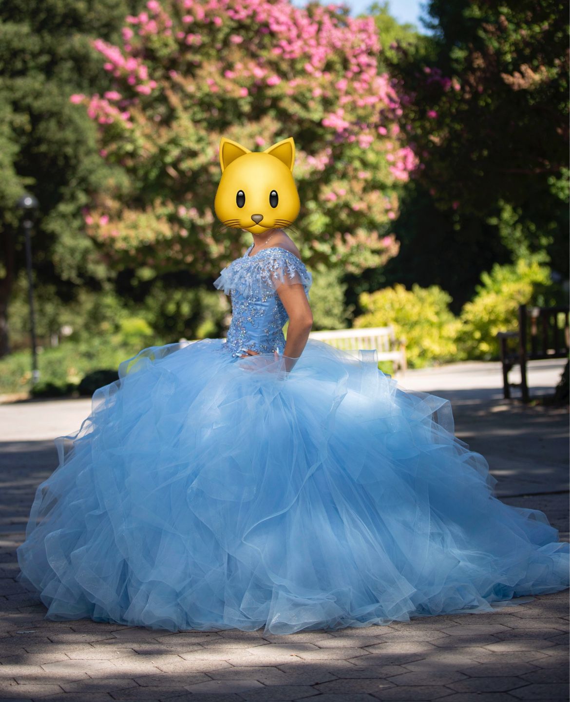 Blue Quinceañera dress