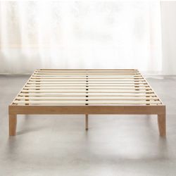 New Full Size Wood Platform Bed Frame