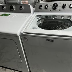 New Maytag Top Load Washer with Extra Power Low Agitator - 4.8 cu. ft. And Dryer 7.0 ft. cu.