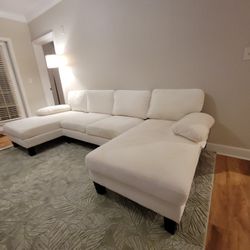 White Sectional Sofa Couch