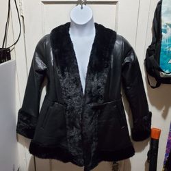 Winter Faux Fur Coats for Women Size L
