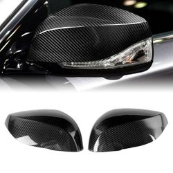 Brand New INFINITI Q50 2014-2024 Real Carbon Fiber Side View Mirror Add On Cover Caps