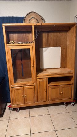 Tv stand with tv