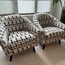 Two Modern Arm Chairs