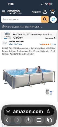 Steel Above Ground Pool w/ All accessories