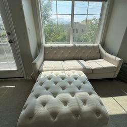 Stylish White Couch SET  In Great Condition