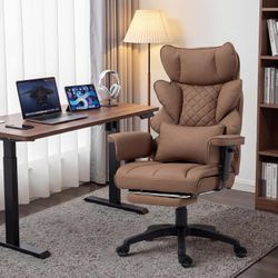 Dowinx Big and Tall Office Chair with Pocket Spring Cushion,High Back Computer Gaming Chairs with Adjustable Armrests,Executive Desk Chairs with Lumba