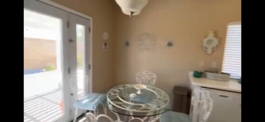 Glass Metal Table