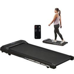 Brand New Portable 30in Walking Pad Under Desk Treadmill, Under Desk Small Work Desk Compact Mini Treadmill - Max Speed 3.8 MPH, Home & Office Mini Wa