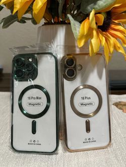 ❗️❗️New 📱Iphone 16, 16 Plus, 16 Pro, 16 Pro Max Clear Electroplated Case‼️