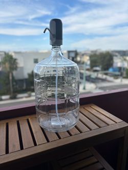 5-Gallon Glass Water Dispenser with Electric Pump