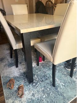 Table and chairs