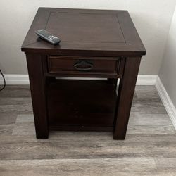 Cherry Color Wood End Table