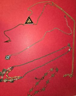 Necklaces and anklet