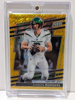 2024 Panini Prizm VIP Aaron Rodgers Gold Prizm /10 Jets Rare SSP Card