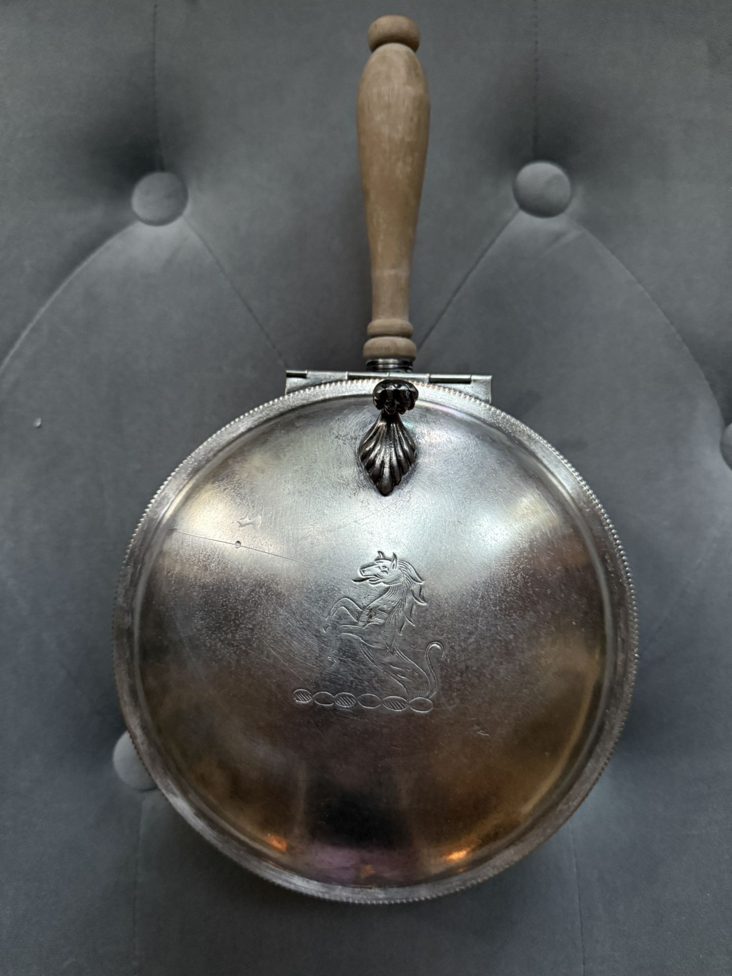 Vintage Sheffield Silent Butter Crumb Saver Catcher Ashtray