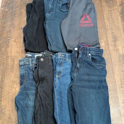 7 Pairs Of Boys Pants Size 14 Slim