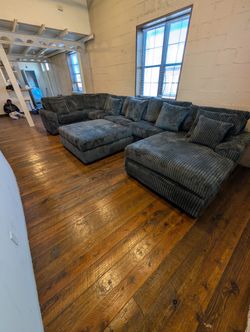 Dark Gray Sofa Sectional - Atlanta Same Day Delivery 