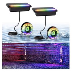 2 pieces SOLAR POOL LIGHTS with remote control