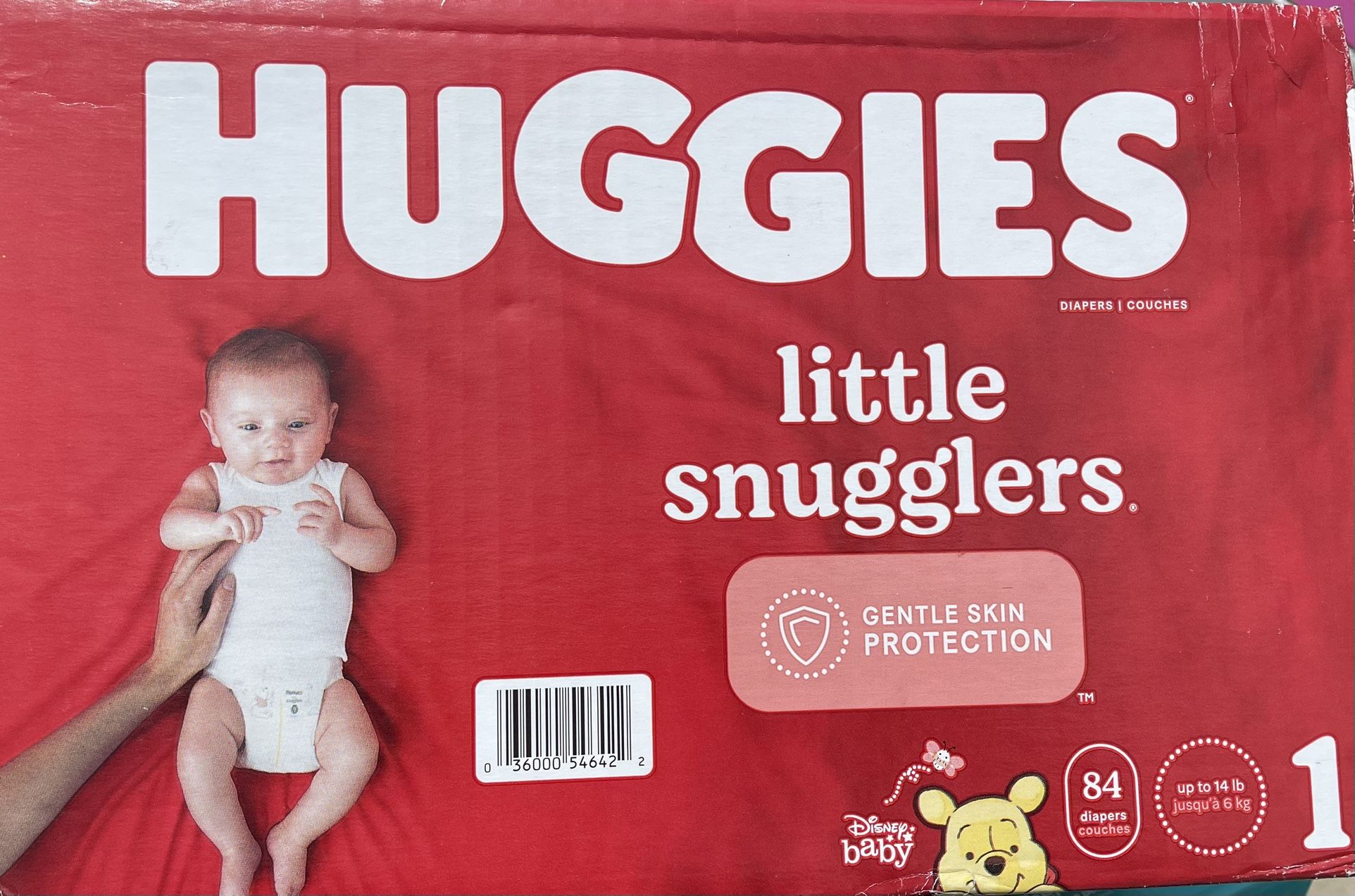 Huggies Little Snugglers Diapers Size 1-84 Count (BRAND NEW)