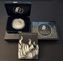 230th Anniversary Flowing Hair Silver Dollar 
