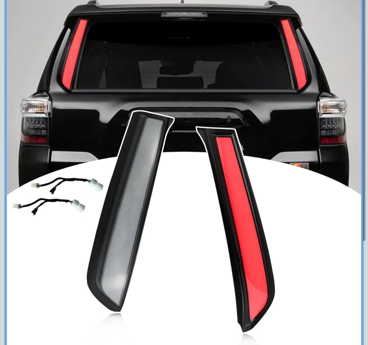 LED Rear Trunk Pillar Tail Light DRL Turn Signal Brake Lamp Compatible with Toyota 4Runner 2014-2022 Limited TRD OFF Sport 