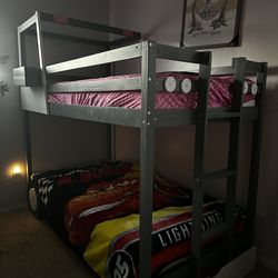 Car theme twin bunk bed