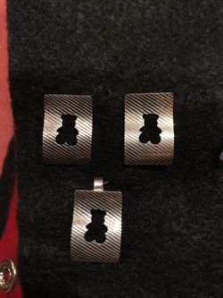 Bear 🐻 earrings & pendant set